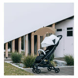 Umbrela carucior, FreeON, Universala, Din material impermeabil, Cu filtru UPF 50+, Anti-UV, Brown