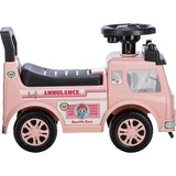 Vehicul ride-on, Free2Move, Ambulanta, Cu lumini si sunete, Cu spatiu de depozitare, 19-36 luni, Roz