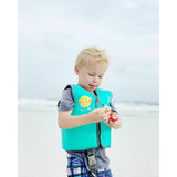 Vesta pentru inot, BBluv, Naj, Cu protectie solara SPF 50+, Neopren, Small, 1-3 ani, Aqua