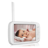 Video monitor, Lionelo, Babyline 9.1, Conexiune prin aplicatia Lionelo Smart, Pana la 8h de functionare, Comunicare bidirectionala, Cu senzor de miscare si sunete Alb