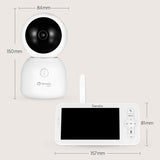 Video monitor, Lionelo, Babyline 9.2. AI, 5 inch, Camera Full HD, Zoom digital 4x, Aplicatie, Tehnologia AI cu detectare a miscarii, Recunoasterea motivului plansului, Melodii, Zgomote albe, Mod nocturn, Alb