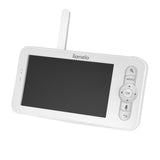 Video monitor, Lionelo, Babyline 9.2. AI, 5 inch, Camera Full HD, Zoom digital 4x, Aplicatie, Tehnologia AI cu detectare a miscarii, Recunoasterea motivului plansului, Melodii, Zgomote albe, Mod nocturn, Alb