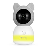 Video monitor, Lionelo, Babyline 9.2. AI, 5 inch, Camera Full HD, Zoom digital 4x, Aplicatie, Tehnologia AI cu detectare a miscarii, Recunoasterea motivului plansului, Melodii, Zgomote albe, Mod nocturn, Alb