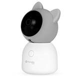 Video monitor, Lionelo, Babyline 9.2. AI, 5 inch, Camera Full HD, Zoom digital 4x, Aplicatie, Tehnologia AI cu detectare a miscarii, Recunoasterea motivului plansului, Melodii, Zgomote albe, Mod nocturn, Alb