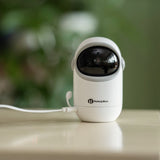 Video monitor, Petite&Mars, Eve 5.0, Ecran HD, Autonomie baterie pana la 16 ore, Raza de actiune 300m, Suport pentru pana la 4 camere, Comunicare bidirectionala, 8 melodii, Activare VOX la voce, Alb