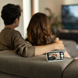 Video monitor, Petite&Mars, Nano 4.0, Ecran HD, Zoom digital 3×, Raza de actiune 300m, Suport pentru pana la 4 camere, Comunicare bidirectionala, 8 melodii, Alb