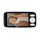 Video monitor, Petite&Mars, Nano 4.0, Ecran HD, Zoom digital 3×, Raza de actiune 300m, Suport pentru pana la 4 camere, Comunicare bidirectionala, 8 melodii, Alb