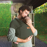 Wrap bebe, Jane, Cocoon, Ergonomic, De la nastere pana la 20 Kg, Cu multiple pozitii de purtare, Botanic