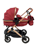 Carucior Teknum 3 in 1 , 0-36 luni, transformabil, reversibil, ultrapliabil, usor si practic cu roti cauciuc, culoare ROSU, BBD508PR