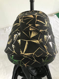 Tricicleta Jazz +8 luni evolutiva, cu pozitie de somn, scaun rotativ si muzica distractiva, culoare NEGRU AURIU, Cadrul maroniu