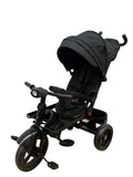 Tricicleta Evolutiva 5099 Eva, cu pozitie de somn, scaun rotativ si muzica distractiva, culoare NEGRU