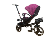 Tricicleta pentru copii, muzicala,cu pozitie de somn si scaunel tip scoica reversibil,  culoare Mov, BBD6017M