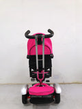 Tricicleta  5199TR, cu pozitie de somn, scaun rotativ si muzica distractiva, ROZ