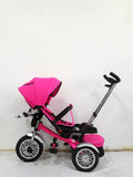 Tricicleta  5199TR, cu pozitie de somn, scaun rotativ si muzica distractiva, ROZ