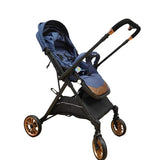 Carucior Sport tip troller cu maner reversibil si pozitie somn generoasa, ALBASTRU