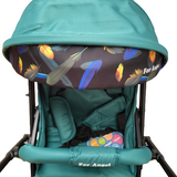 Carucior Sport tip troller cu maner reversibil si pozitie somn generoasa, TURCOAZ