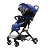 Carucior sport cu inchidere compacta tip troller, poziti4 somn confortabila  usor si practic ,culoare albastru BBDC8A