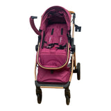 Carucior model 2 in 1 Belecoo XID, reversibil ,cu pliere compacta, 0-36 luni, BBDXIDM