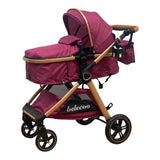 Carucior model 2 in 1 Belecoo XID, reversibil ,cu pliere compacta, 0-36 luni, BBDXIDM