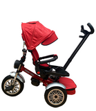 Tricicleta L-Sun SL03, cu pozitie de somn, scaun rotativ si muzica distractiva,roti cauciuc,  culoare ROSU